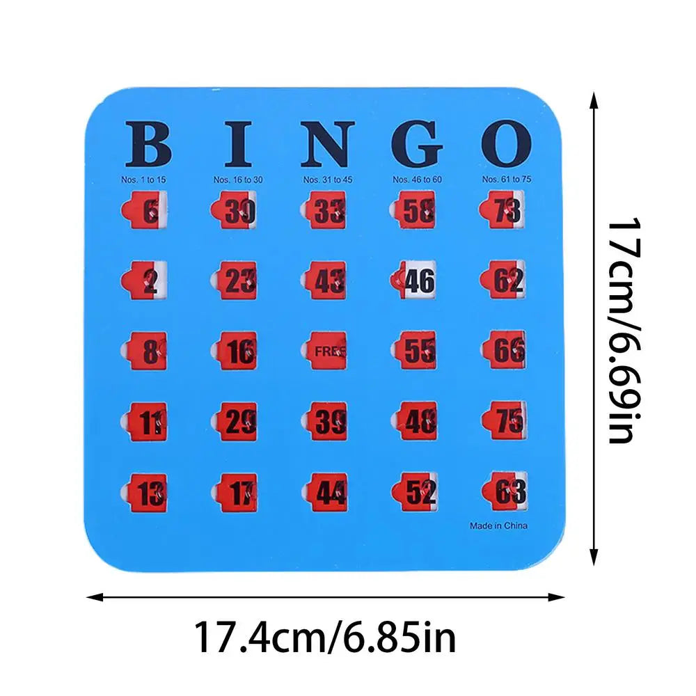 5-Pack Sliding Bingo Cards with Sliders | Party Game Set