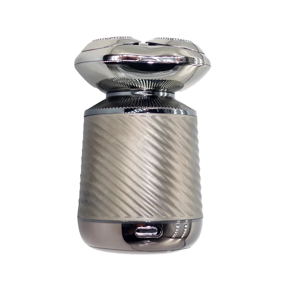 3-in-1 Men's Rotary Electric Shaver – Waterproof Beard Trimmer