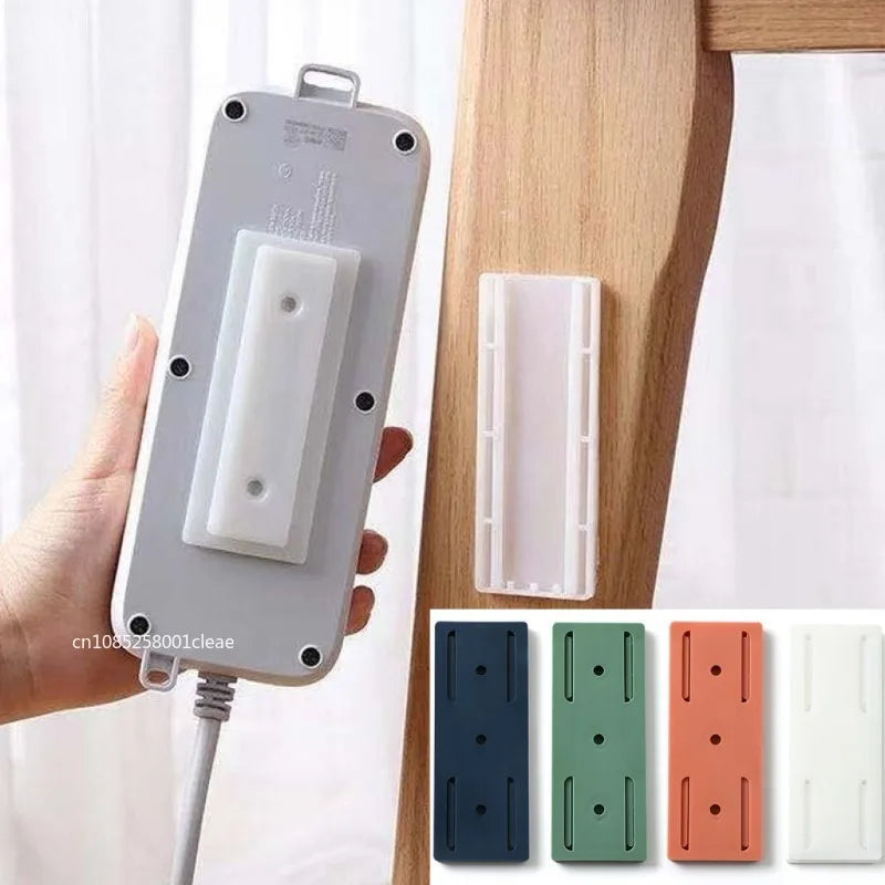 Wall-Mount Self-Adhesive Power Strip Holder & Cable Organizer