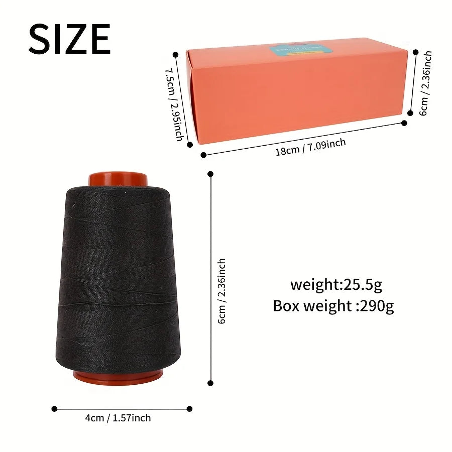 10-Spool Polyester Sewing Thread Set – 800 Yards, Neutral Colors