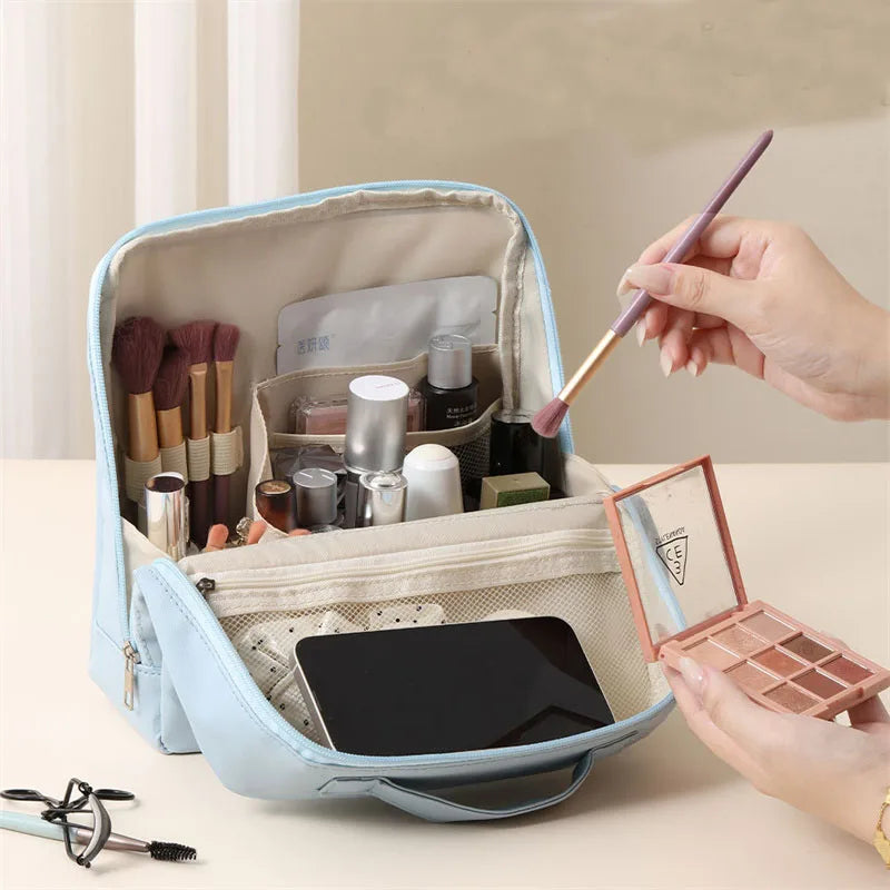 Standing PU Leather Makeup Brush Organizer | Large Capacity