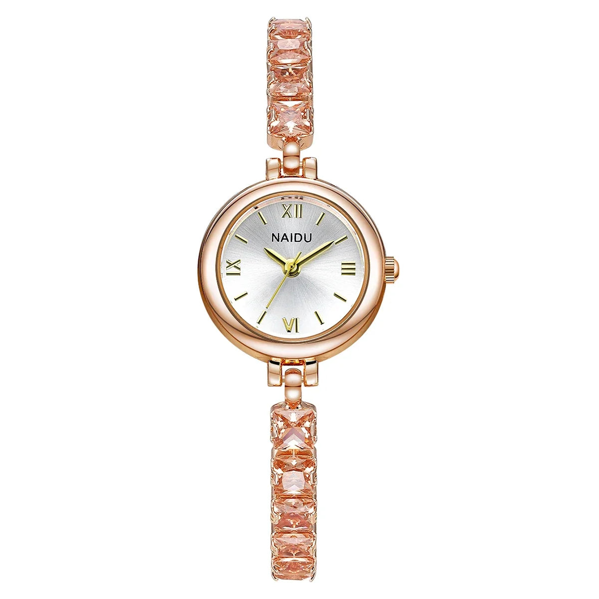 Women's Colorful Rhinestone Quartz Watch – Casual Elegance