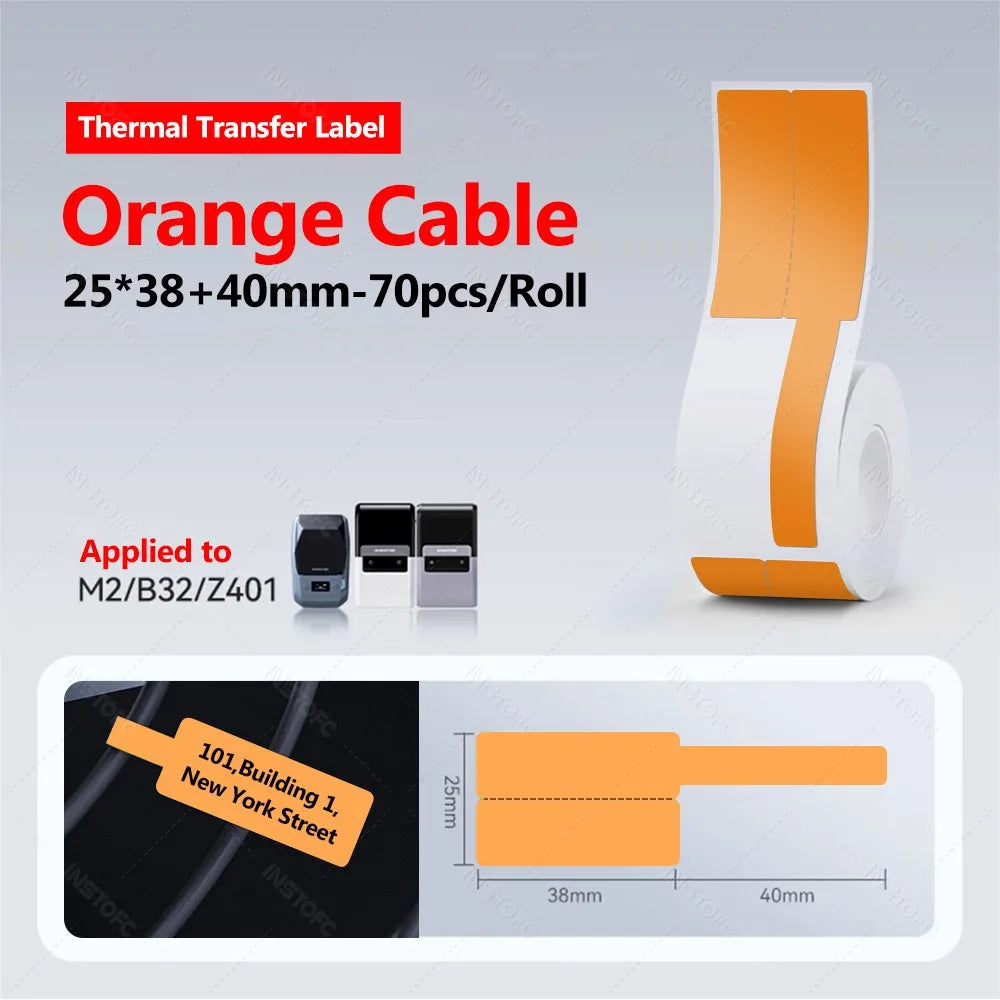 Niimbot M2 Thermal Transfer Labels – Outdoor Cable & Wire Tags