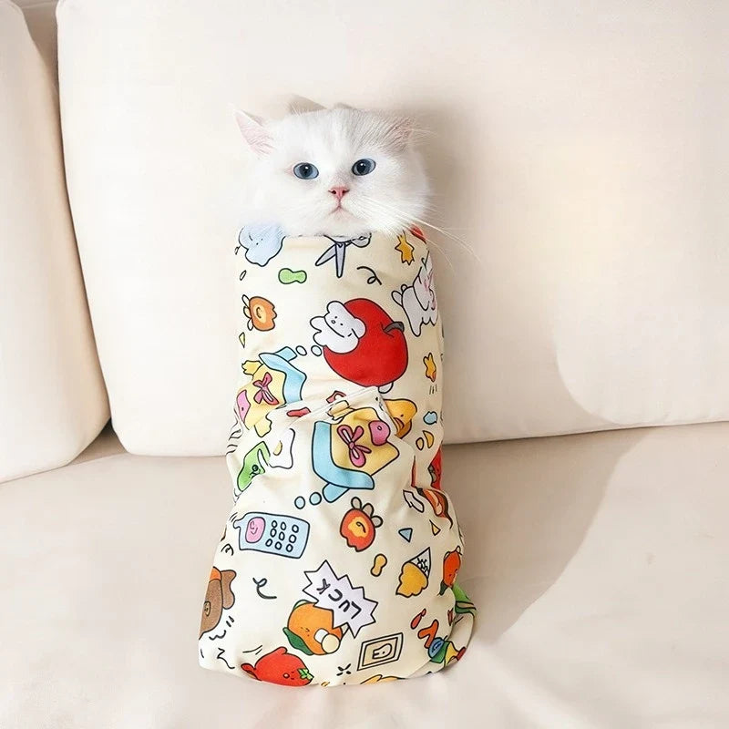 Cat Wrap Cloth – Anti-Scratch Grooming & Nail Trimming Restraint