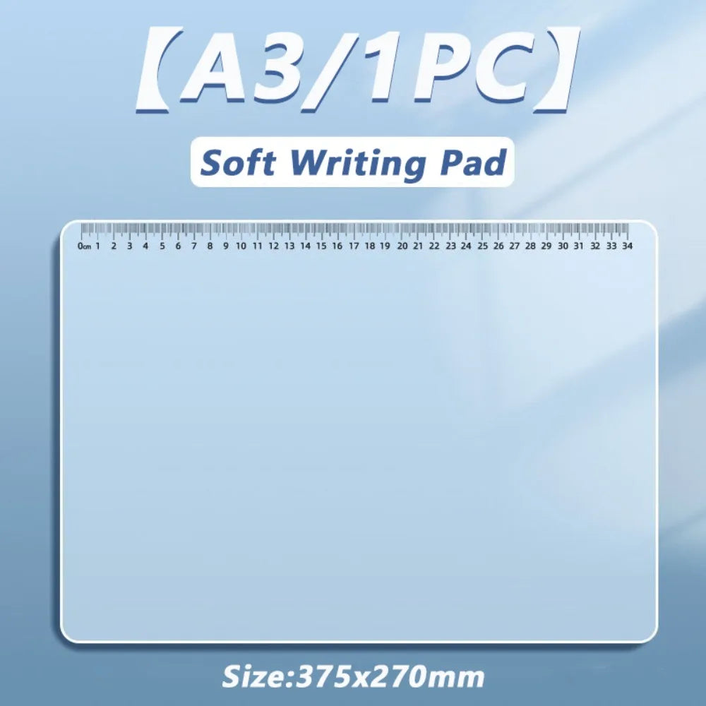 Transparent PP Desk Mat – Waterproof Writing Pad A2 A3 A4 A5