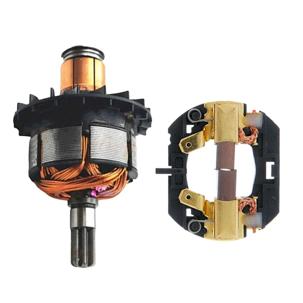 Motor Armature N110033 & Brush Holder N109434 – DCF885