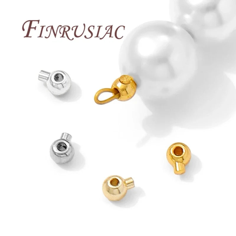 18K Gold Plated Crimp End Beads 2.5mm 3mm | Jewelry Making