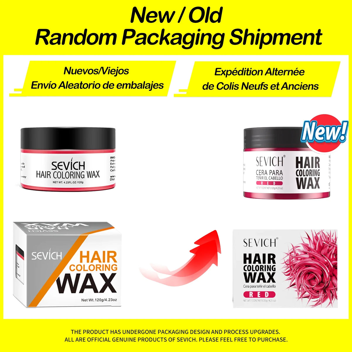 SEVICH Temporary Hair Colour Wax – Hair, Beard & Brow Dye