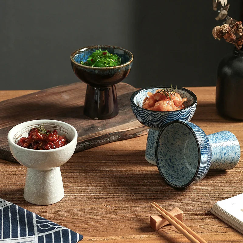 Japanese Retro Ceramic Ice Cream Cup – Dessert Tray