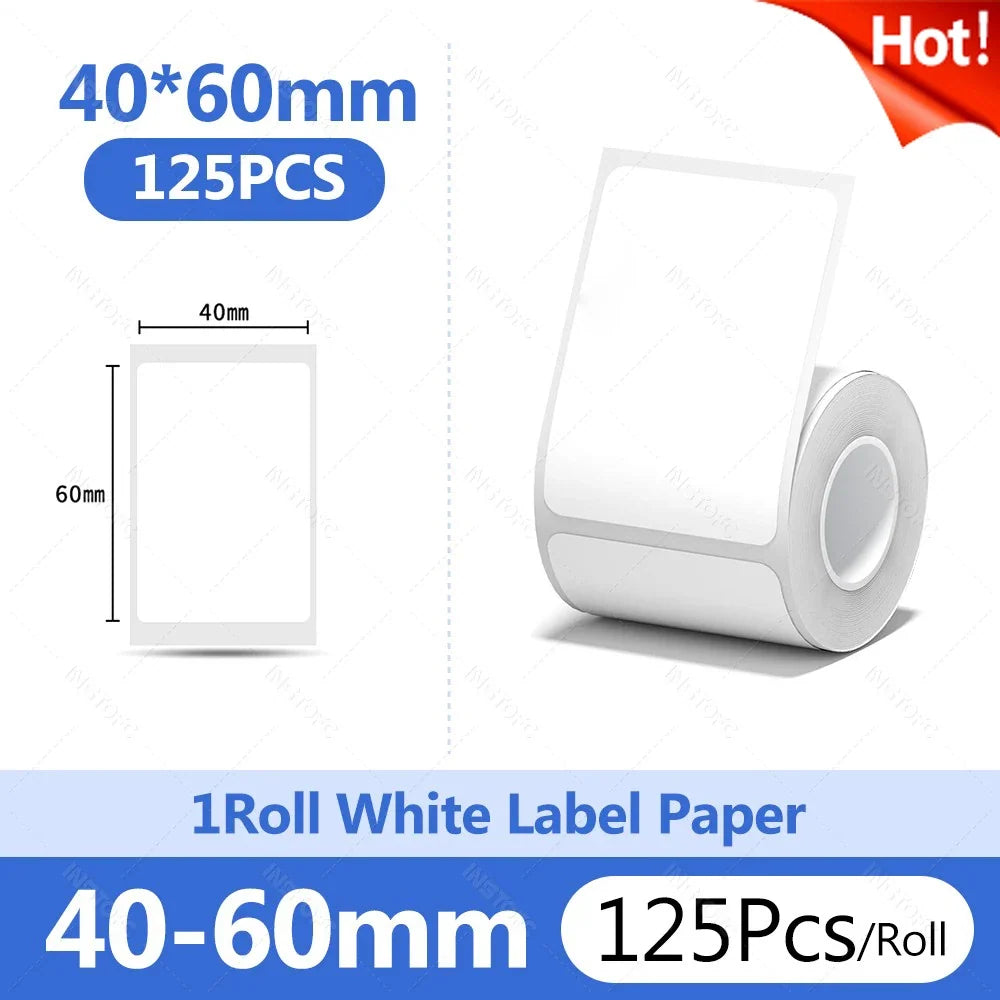 Niimbot Thermal Label Paper Round White 20-50mm | B1 B21 B203