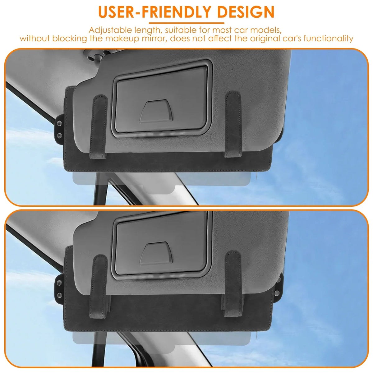 Universal Car Sun Visor Extender – Anti-Glare UV Sun Blocker