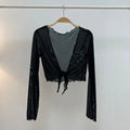 Harajuku Mesh Crop Cardigan Ruffled Sun-Proof Summer Jacket