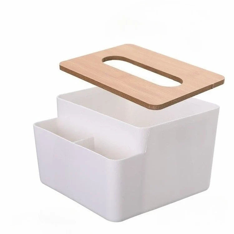 Plastic Desktop Storage Box – Remote & Cosmetics Organizer