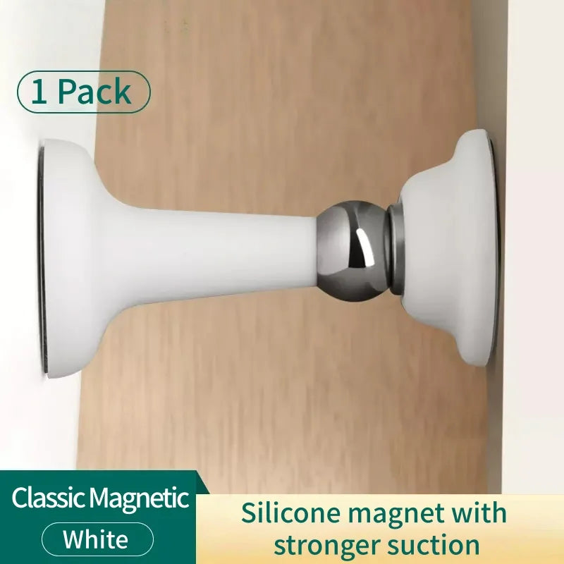 Drill-Free Silicone Suction Door Stopper – Wall Protector