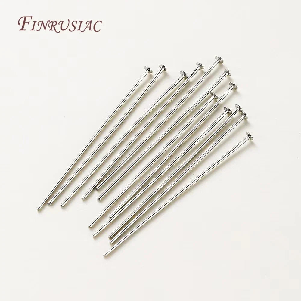 50Pcs 18K Gold Plated Eye & Head Pins – DIY Jewelry Findings