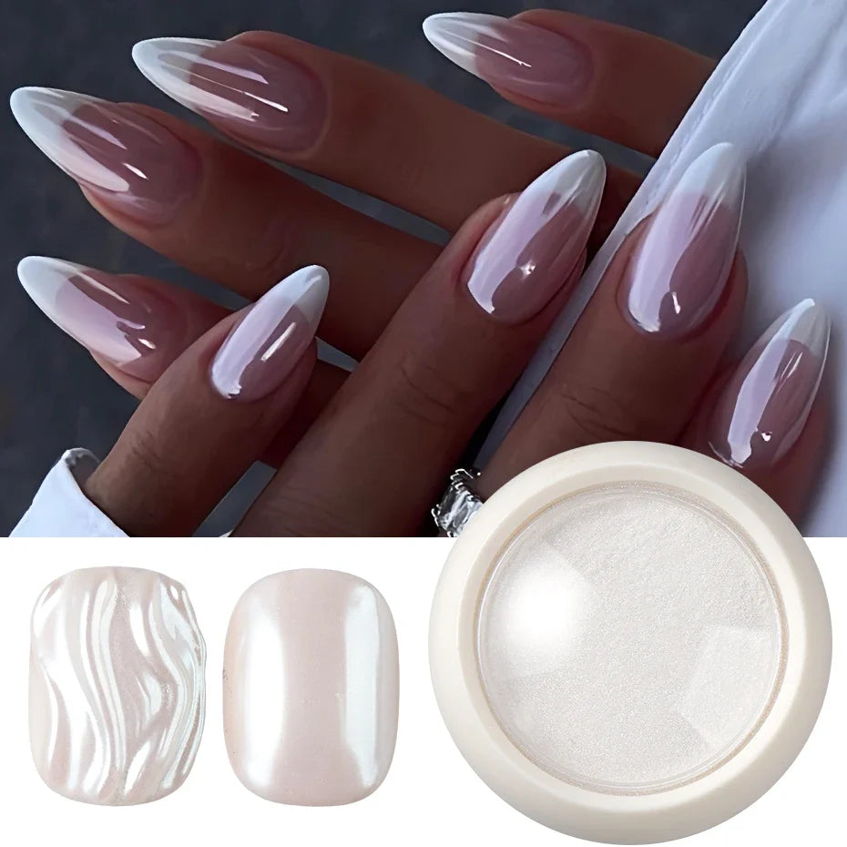 Mermaid Chrome Nail Powder – Aurora Mirror Pigment Set 2 Boxes