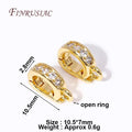 18K Gold Plated Zircon Hinged Pendant Bail Clasp | DIY Jewelry