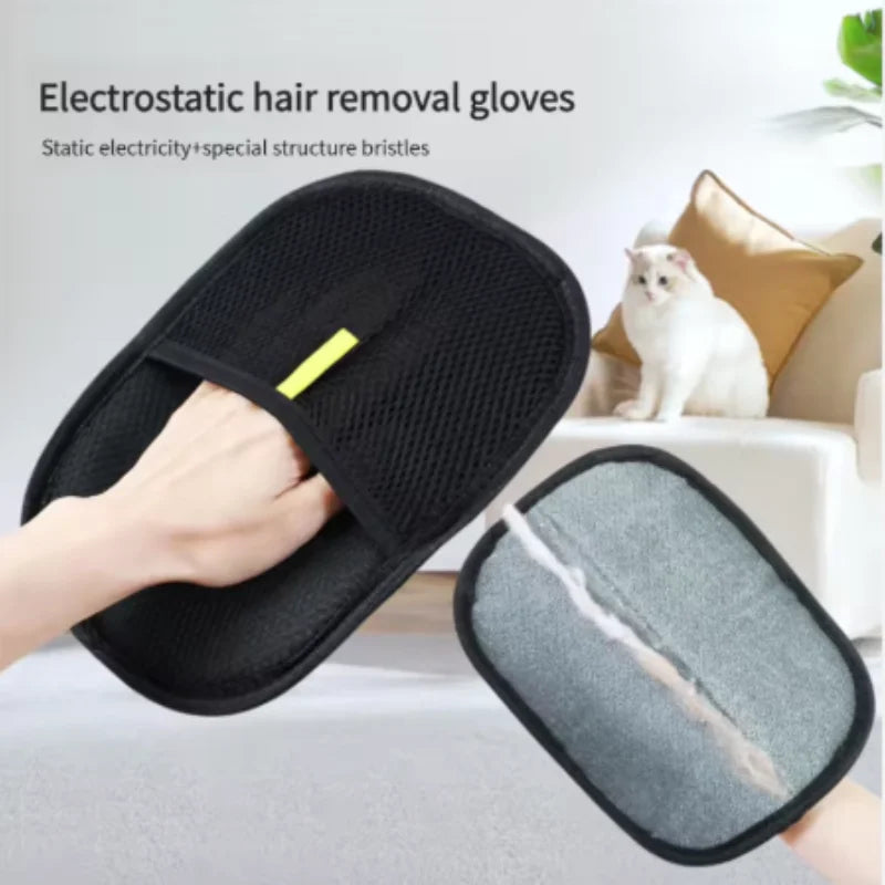Pet Hair Remover Gloves – Washable Deshedding Mitts for Cats & Dogs