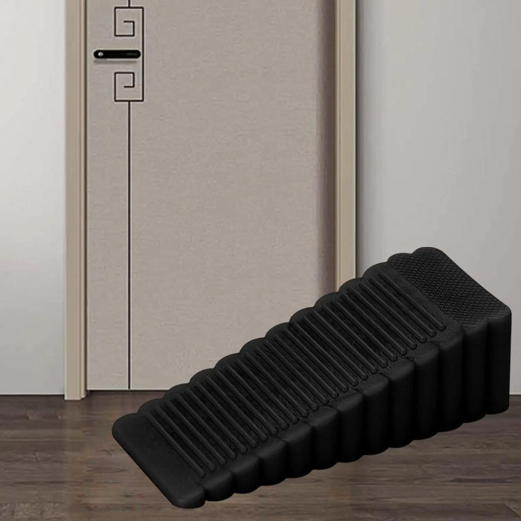 Flexible PVC Door Stop Wedge | Non-Scratch Slip-Resistant