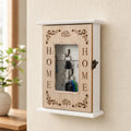 Vintage Wood Wall Key Holder with 5 Hooks | Home Entryway