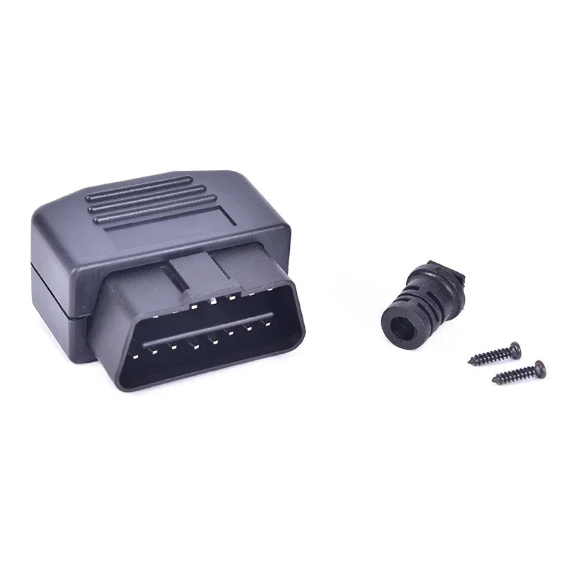 Universal OBD2 16-Pin Male Connector Plug Waterproof Adapter