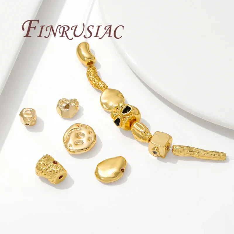 Baroque 18K Gold Plated Spacer Beads | DIY Jewelry Making