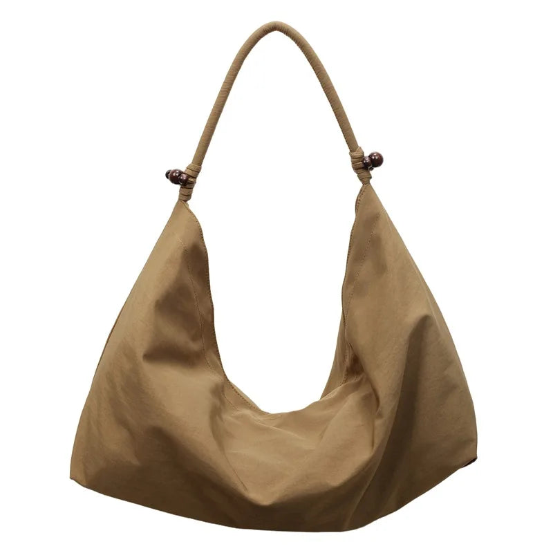 Nixie Retro Large Canvas Tote Bag | Korean Shoulder Bag