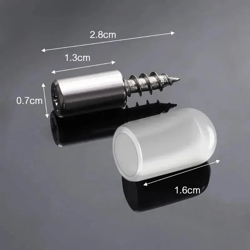 Shelf Support Pegs Self-Tapping Screws with Non-Slip Sleeve 50/100Pcs