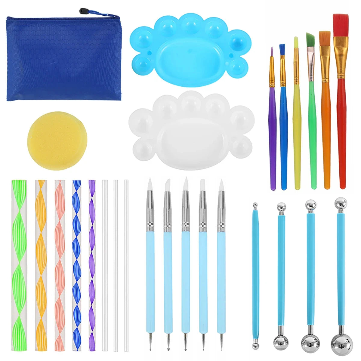 Mandala Dotting Tools Kit – Rock Painting Pens & Stencils