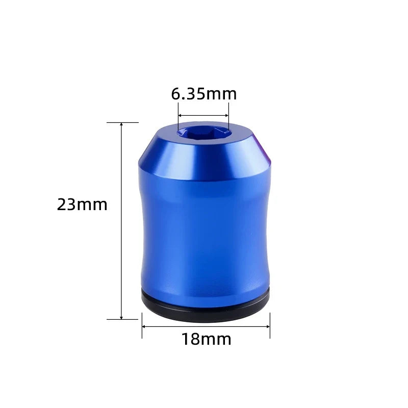 Magnetic Screwdriver Bit Ring 6.35mm Aluminum Alloy Magnetizer