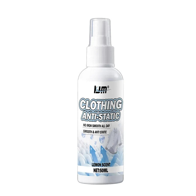 Wrinkle-Removing Fabric Spray – Anti-Static & Fast-Drying