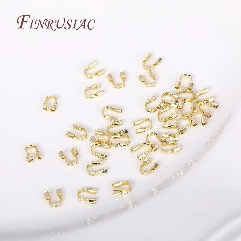 18K/14K Gold Plated Wire Guardian Cord Protectors | DIY Jewelry
