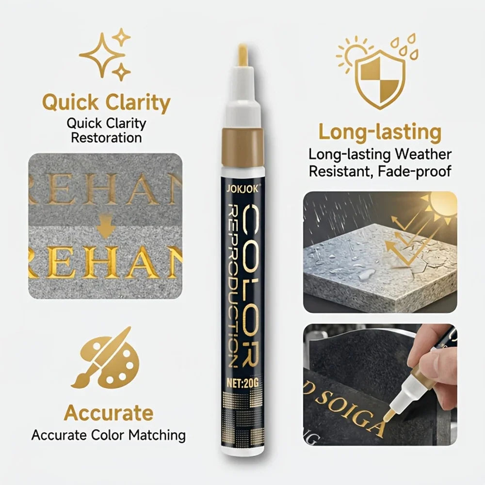 JOKJOK Tombstone Restoration Marker – Stone Inscription Pen