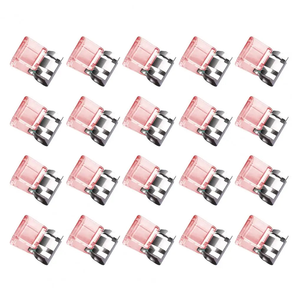 Transparent Push Clips with Storage Case | 20 or 40 Pcs