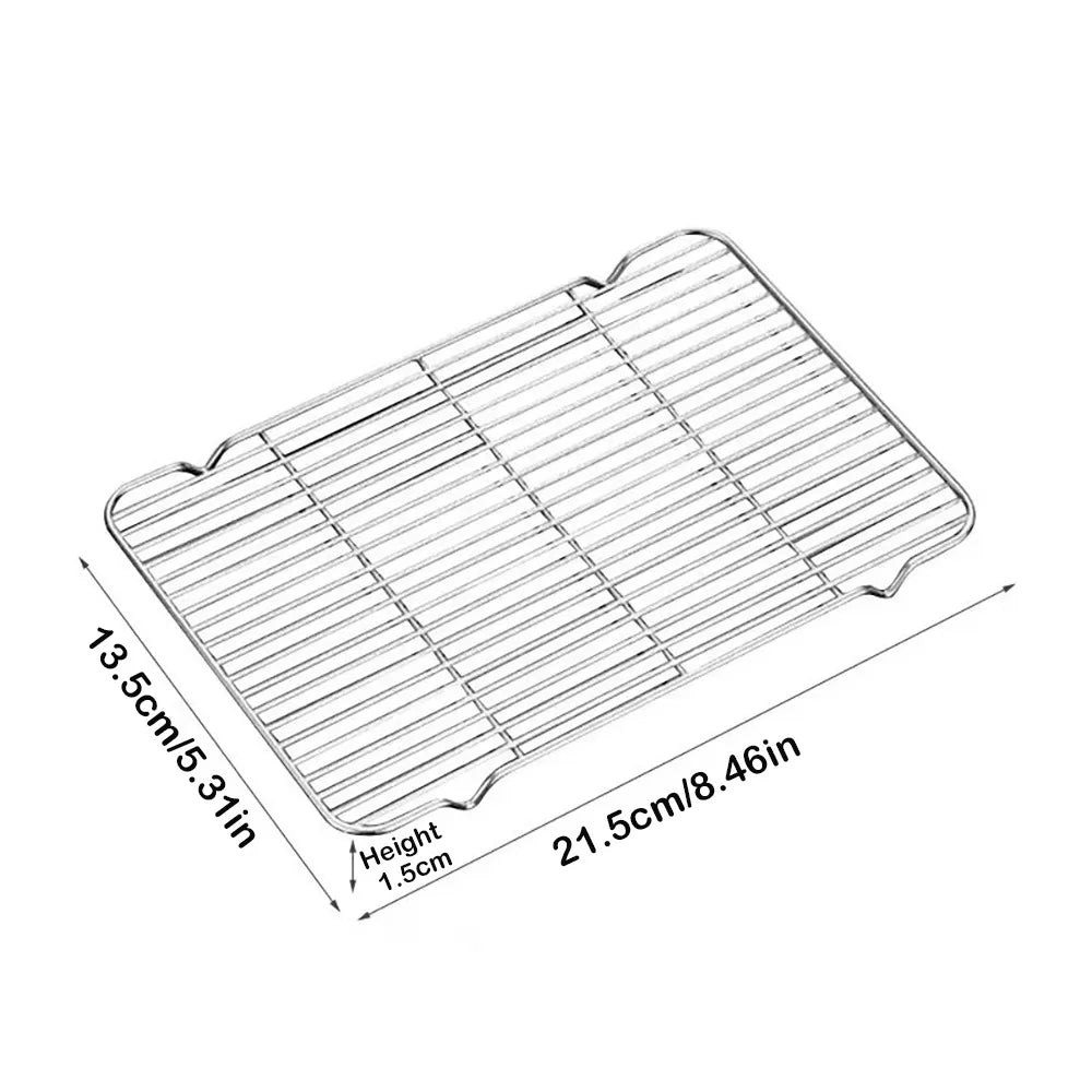 Stainless Steel Cooling Rack – Non-Stick BBQ & Cake Cooler