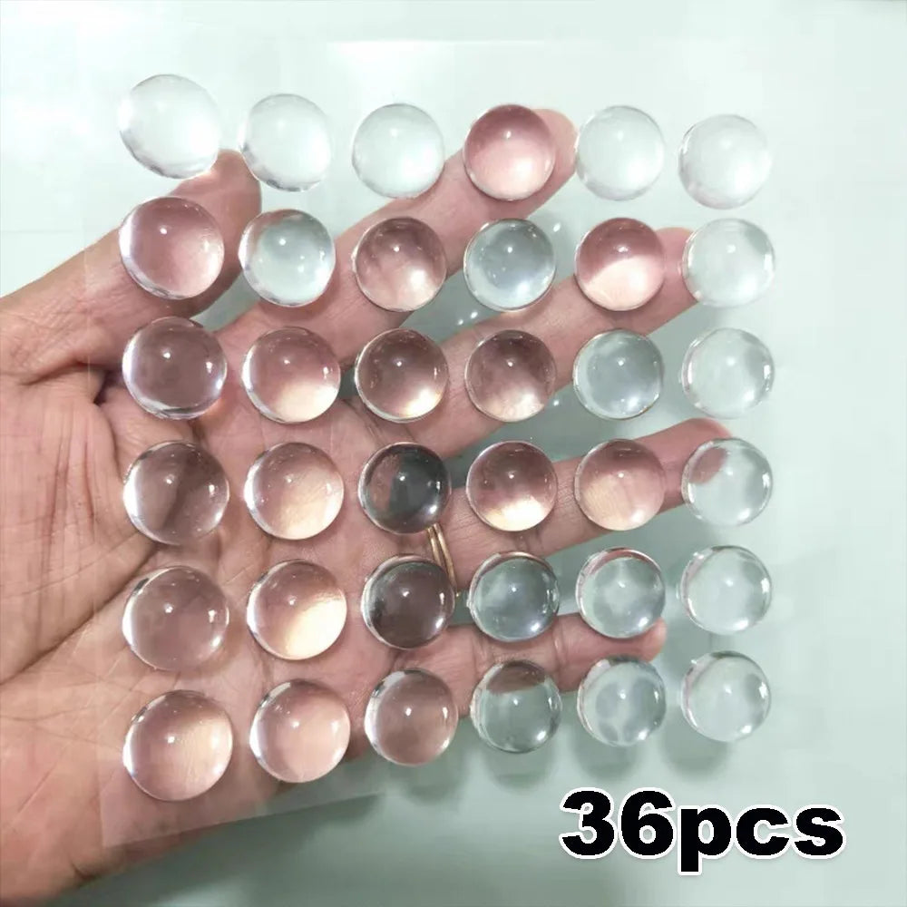 Clear Raised Silicone Keyboard Stickers for Long Nails 36–108 Pcs