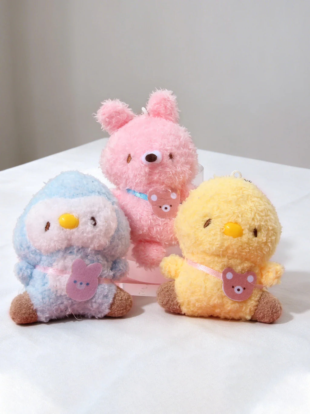 Kawaii Monster Rabbit Plush Keychain Stuffed Doll Pendant