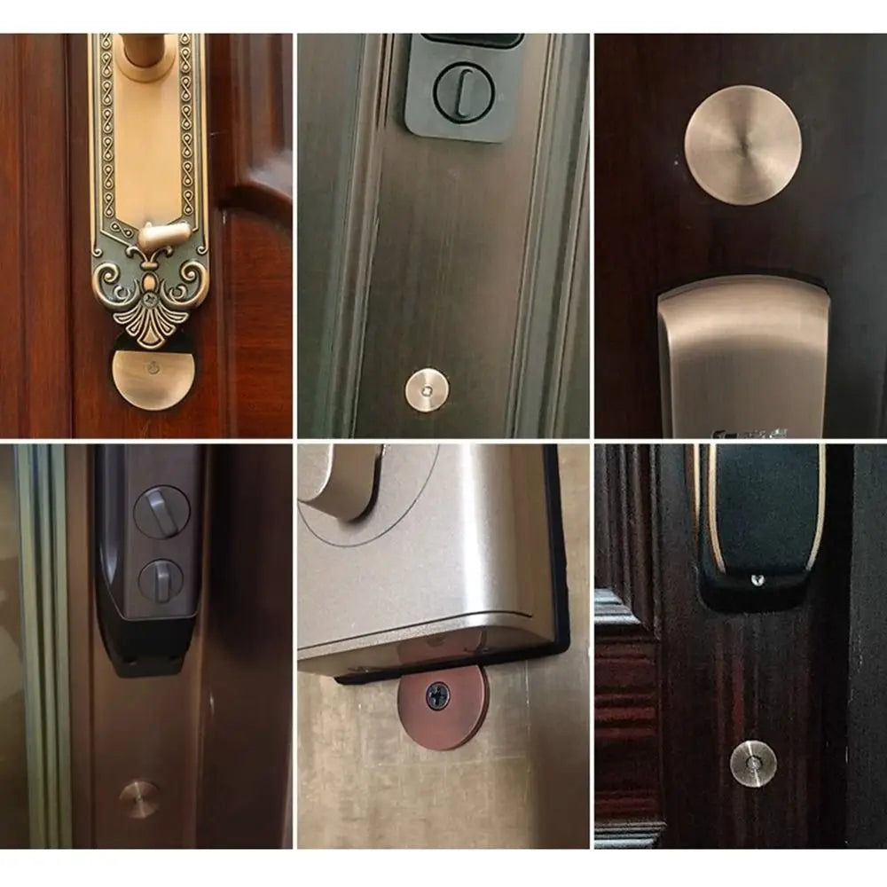 Galvanized Door Hole Cover & Cat Eye Lock Blocker Patch