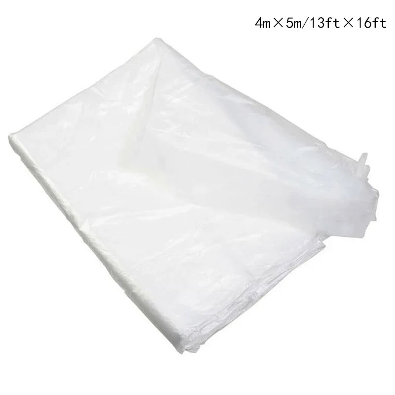 Transparent Plastic Furniture Dust Cover – Waterproof Drop Cloth