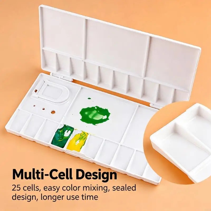 Folding Paint Palette – Acrylic Watercolor Gouache Mixing Wells