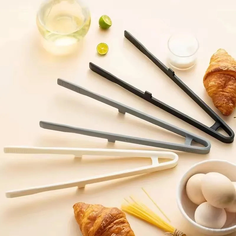 Silicone Grill Tongs – Heat-Resistant BBQ Kitchen Serving Clamp