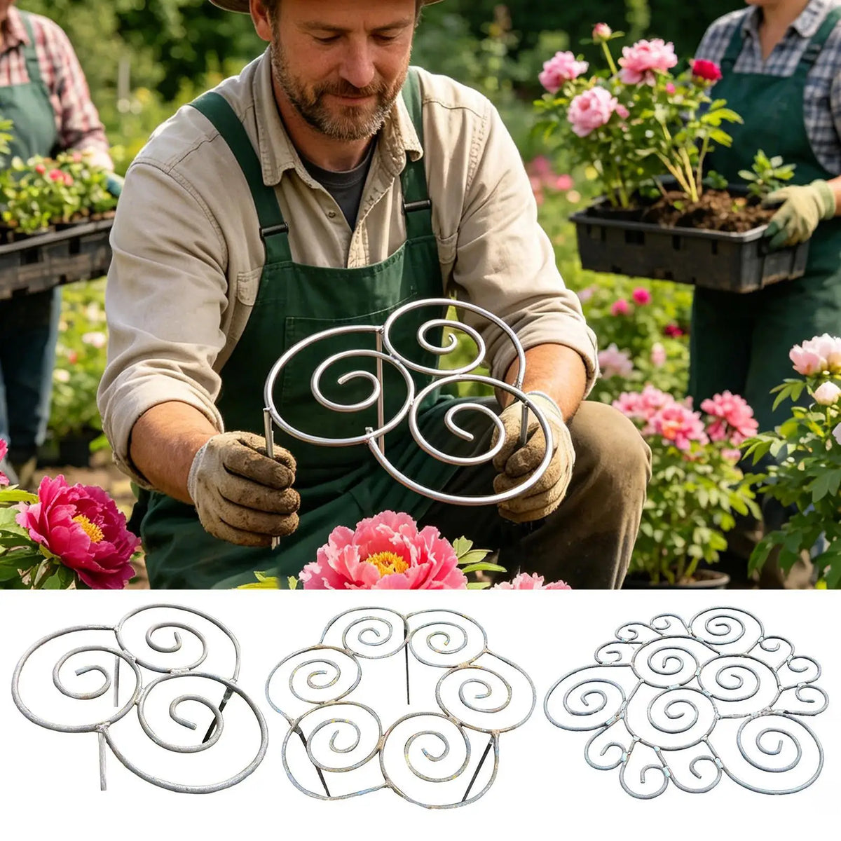 Heavy Duty Metal Peony Cage – Grow-Through Plant Support