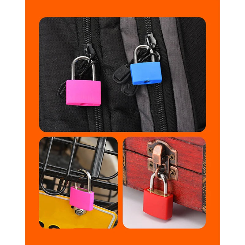 Mini Steel Keyed Padlock – Travel Luggage & Diary Lock + 2 Keys