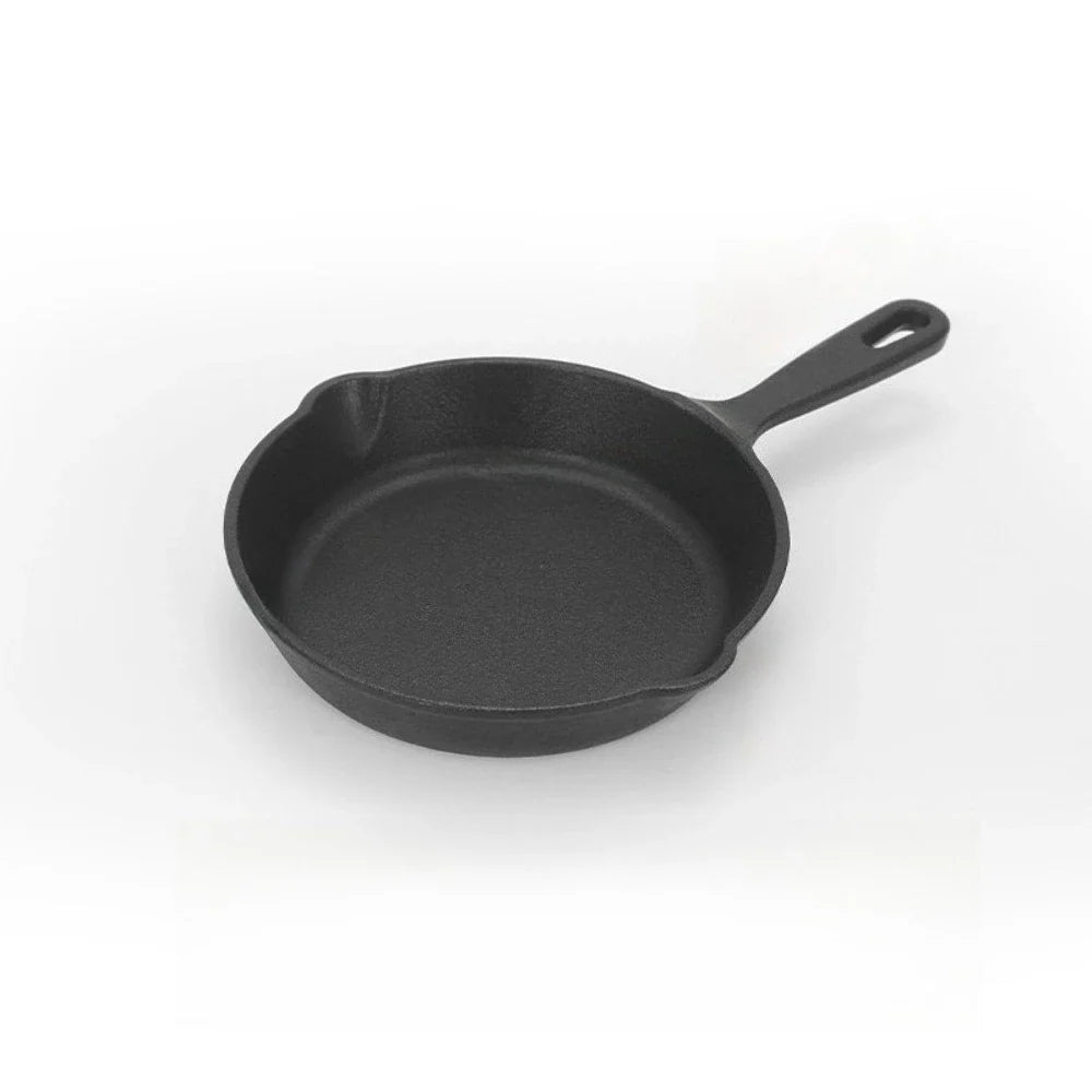 FEB.WIND Cast Iron Skillet – Round Frying Pan & Griddle