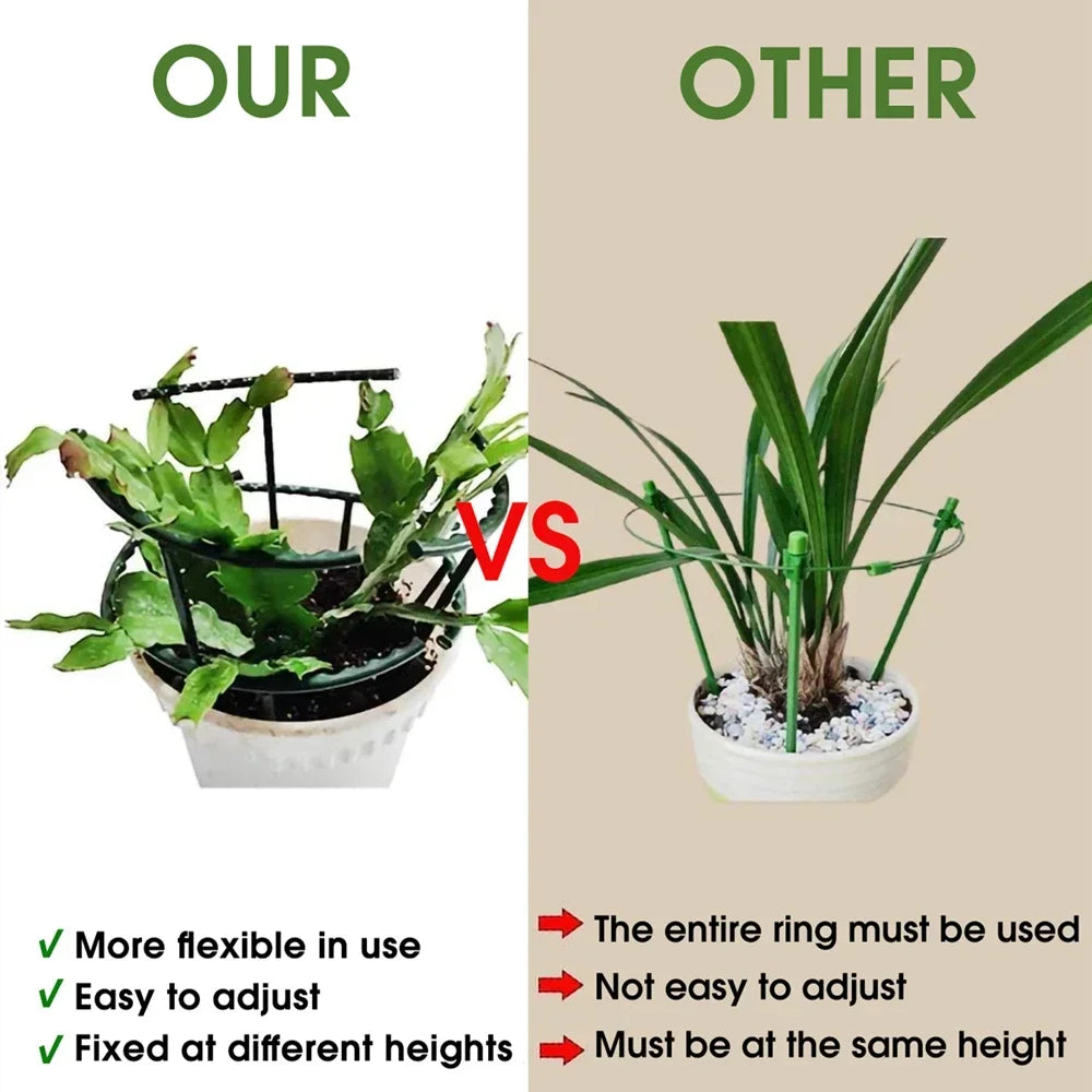 T-Shaped Plant Support Stakes | Garden Pot Rack Set 4/8pc