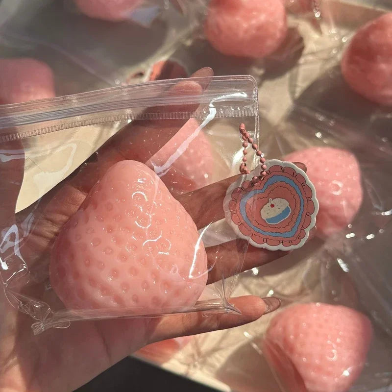 Strawberry Gummy Slow-Rise Squeeze Toy | Squishy Fidget Gift