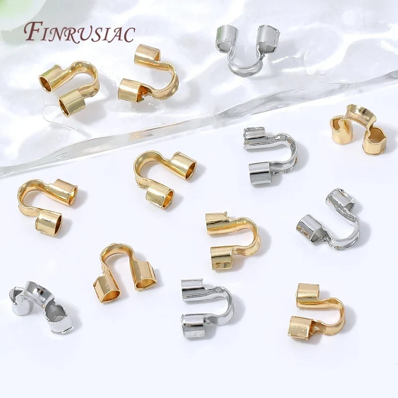 18K Gold Plated Wire Guard U-Loop DIY Jewelry Findings