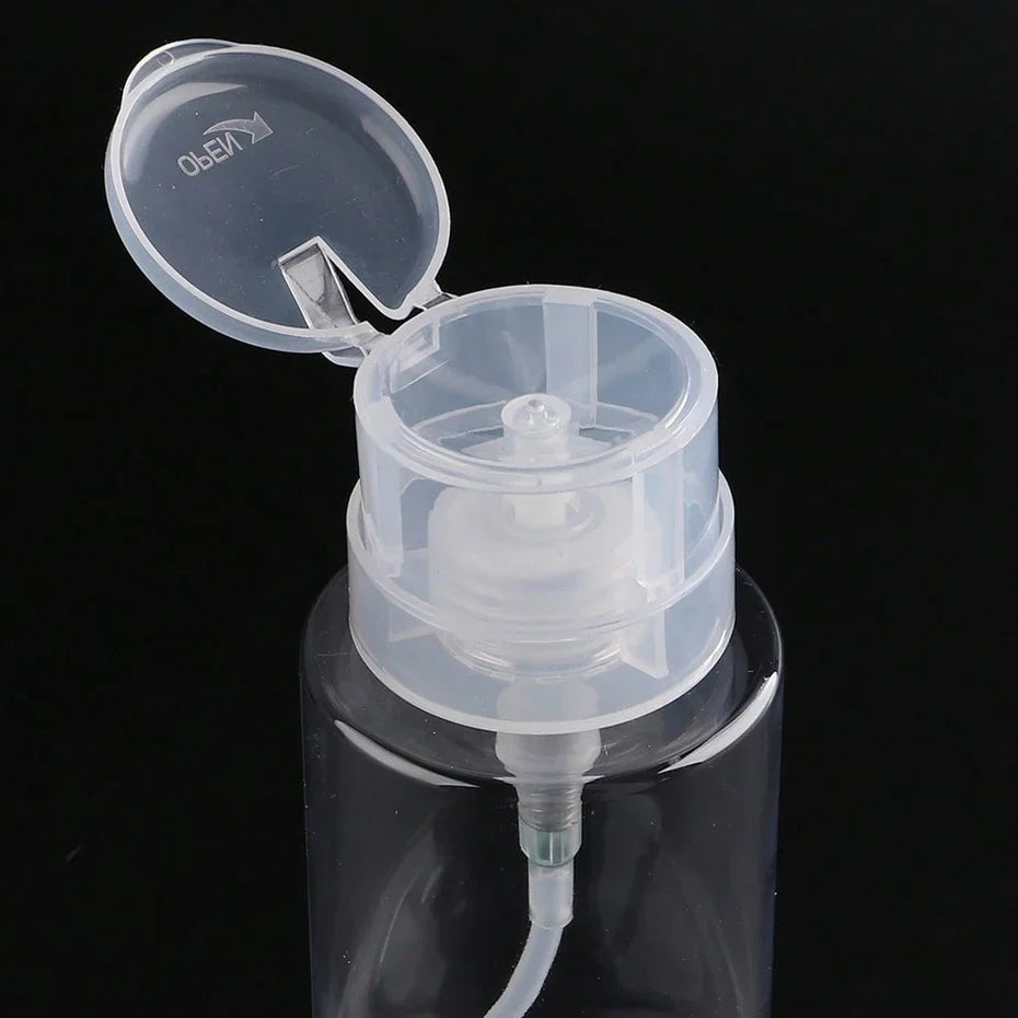 200ml Refillable Pump Dispenser Bottle | Nail Polish Remover