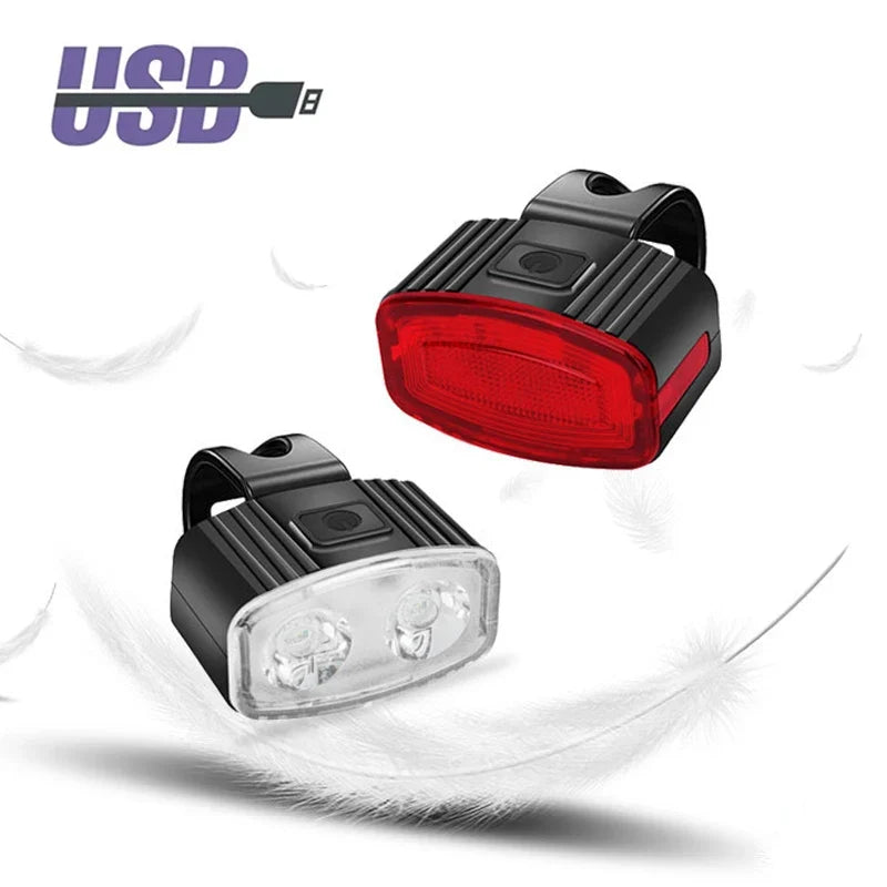Rechargeable LED Bike Light Set – Front & Rear Bicycle Lights