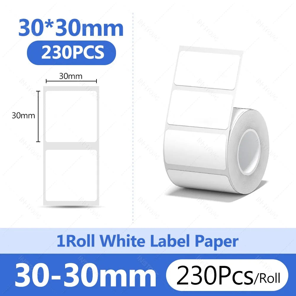 Niimbot Thermal Label Paper Round White 20-50mm | B1 B21 B203